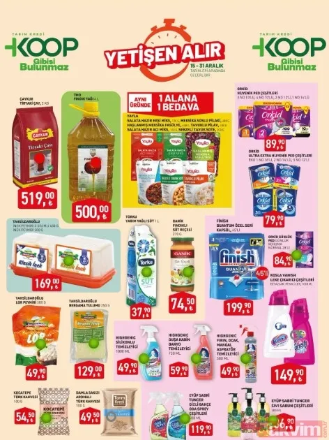 Tarım Kredi KOOP Market 31 Aralık yılbaşı kataloğu! 100'den fazla üründe indirim - 15