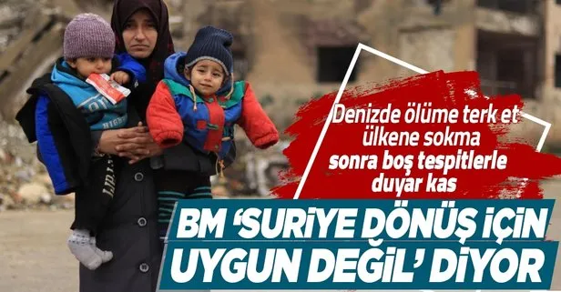 BM’den Suriye’de uygun bir ortam yok açıklaması