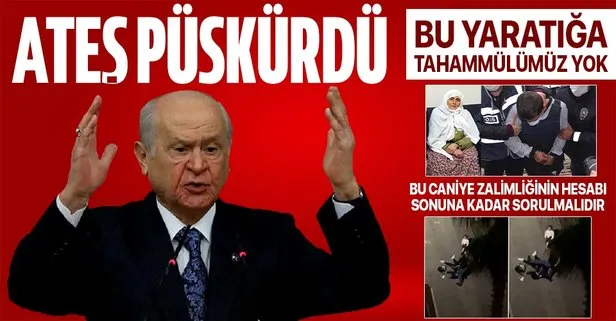 Son dakika! MHP Lideri Devlet Bahçeli: Bir kadına el uzatan, dil uzatan, kanına ve canına kast eden bir yaratığa tahammülümüz yoktur