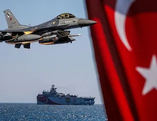 Oruç Reis'e özel koruma! Füze yüklü F-16'lar Türkiye’nin Doğu Akdeniz’deki haklarını gasp etmeye çalışanlara havadan gözdağı veriyor