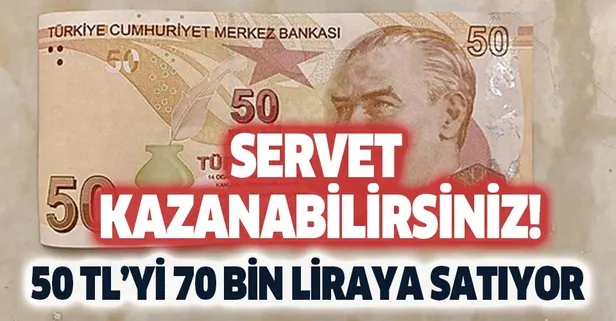 Parayı görünce şaşkına döndü! 50 lirayı, 70 bin liradan satışa çıkardı! Dikkat cüzdanınızda varsa zenginsiniz
