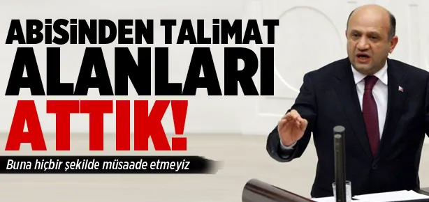 Abisinden talimat alanları attık