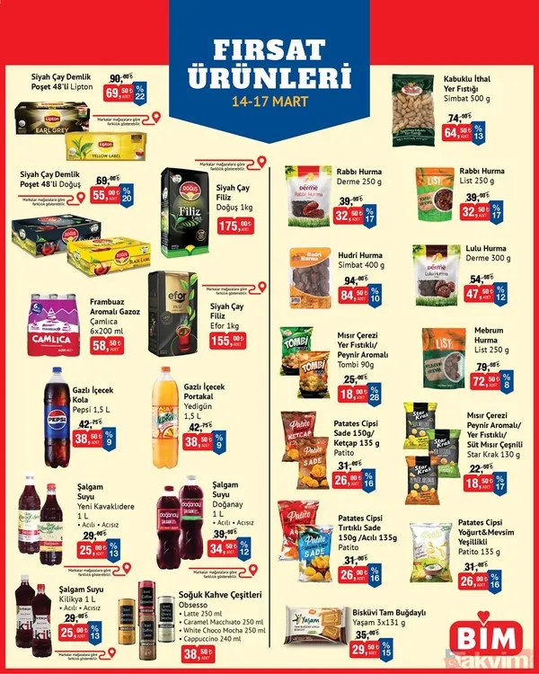 Erpiliç Piliç Kadınbudu Köfte 1000 G - 109 Tl Gedik Piliç Döner 700 G - 159 Tl Bonfilet Dana Steak Burger 3X120 G - 189 Tl