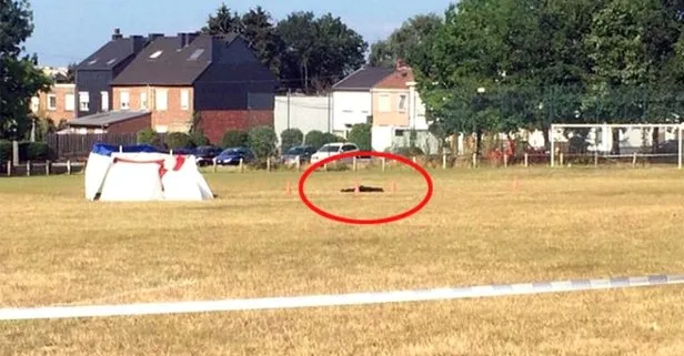 Belçika’da futbol sahasına giren bir kişi üzerindeki bombayı patlattı