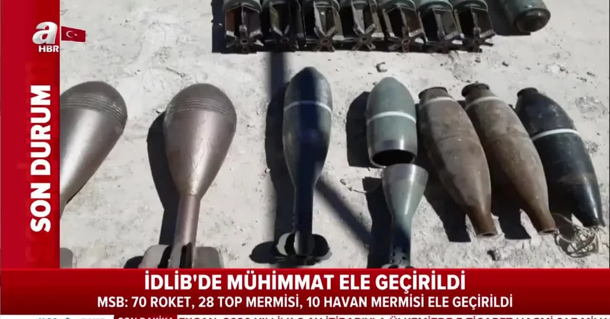 Son dakika: MSB duyurdu: İdlib'de ele geçirilen mühimmat imha edildi