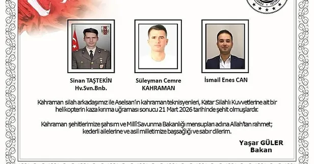 Katar'da şehit olan kahramanların ailelerine acı haber verildi