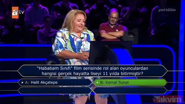 Kim Milyoner Olmak İster'de geceye damga vuran Hababam Sınıfı sorusu! - 6
