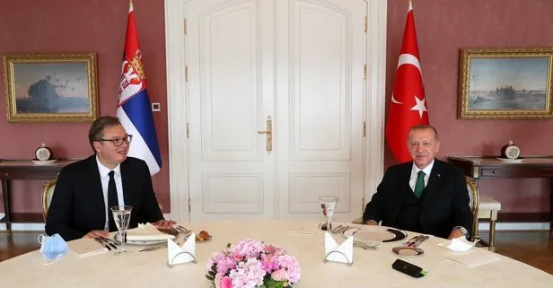 Son dakika: Başkan Erdoğan, Sırbistan Cumhurbaşkanı Aleksandar Vucic’i kabul etti