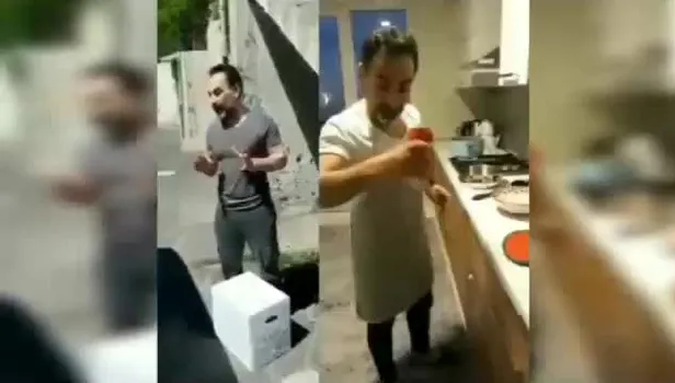 İşte CHP'li İBB'nin kurgu röportajı! Yardım kolisi alıp devleti kötülemişti, o görüntüler her şeyi özetledi