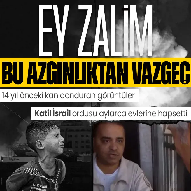 Katil İsrailin yıllardır bitmeyen zulmü: 2009 yılındaki görüntüler kan dondurdu! Filistinlileri aylarca evlerine hapsetti