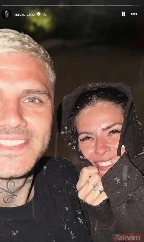 Mauro Icardi ve sevgilisi China Suarez'in kar keyfi! O anları sevenleriyle paylaştılar - 7