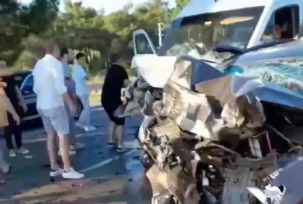 Makas atan sürücü olay yerinde keşif yapmış!