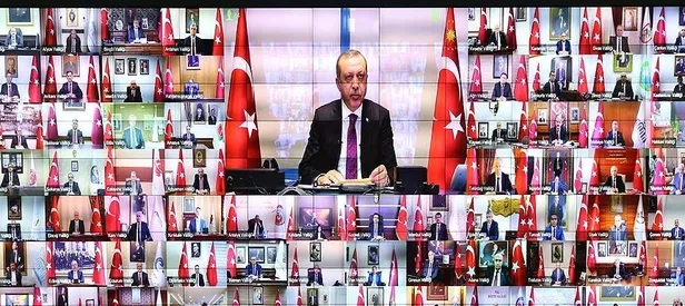Erdoğan'dan 81 il valisiyle telekonferans
