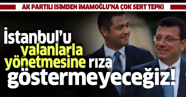 AK Parti İstanbul İl Başkanı Bayram Şenocak'tan CHP'li İBB Başkanı Ekrem İmamoğlu'nun Fazilet durağı yalanına tepki