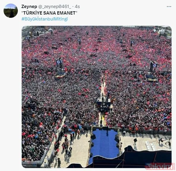 'Yüzyılın Mitingi'ne gidemeyen milyonlar sosyal medyada #TürkiyeSanaEmanet etiketinde buluştu - 12