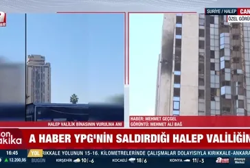 Halep valilik binasına Drone'lu saldırı!