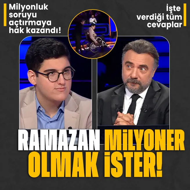 Kim Milyoner Olmak İsterde aylar sonra bir ilk! Yarışmacı Ramazan Çulha 1 milyonluk soruyu açtırmaya hak kazandı