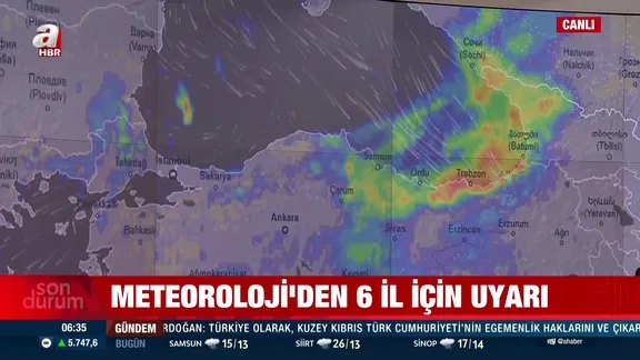 Meteoroloji'den 6 il için kritik uyarı