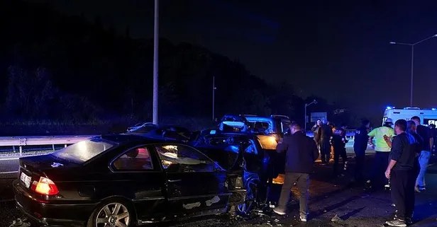 Beykoz'da zincirleme kaza! Trafik kilitlendi
