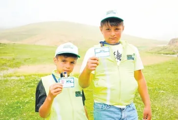 Bakanın en minik çevre müfettişleri! Taşköprü Yaylası'nda temizlik seferberliği