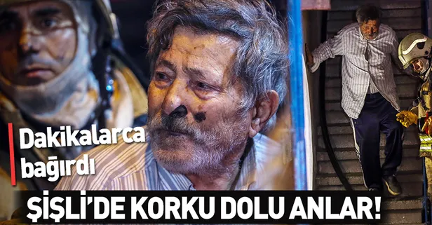 Şişli'de bina yangını! Balkonda mahsur kalan iki kadını itfaiye kurtardı
