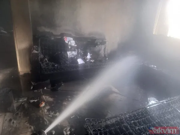 Adana'da kapıyı eski eşinin üzerine kilitleyen şahıs evi ateşe verdi - 2