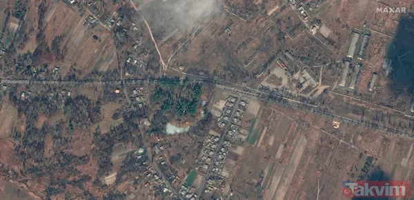 Uydu görüntüleri ortaya çıktı! 5 kilometrelik Rus askeri konvoyu Kiev'e ilerliyor - 3