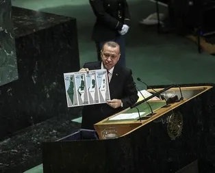 Başkan Erdoğanın BM kürsüsündeki haritalı İsrail çıkışı faşist Netanyahuyu kudurttu!