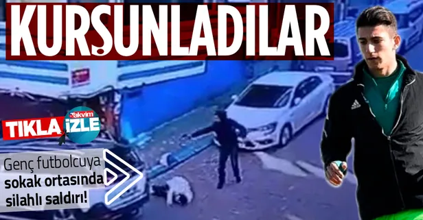 Çaykur Rizespor'un genç futbolcusu Aziz Aksoy'a silahlı saldırı! Dehşet anları kamerada