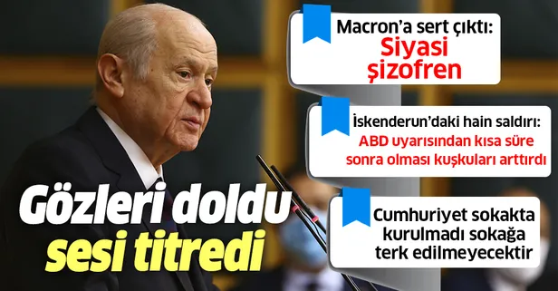Son dakika: MHP lideri Devlet Bahçeli: Türkiye Cumhuriyeti sokakta kurulmadı, sokakta bırakılmayacak!