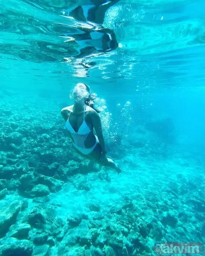 Rojda Demirer deniz altında şov yaptı! ‘Deniz kızı’ yorumları havada uçuştu paylaşımı sosyal medyayı yaktı geçti
