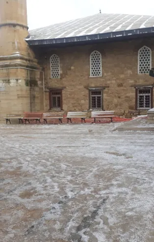 Uzunköprü’de kar sevinci