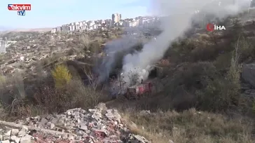 Ankara’da çöp yangını kontrol altına alındı