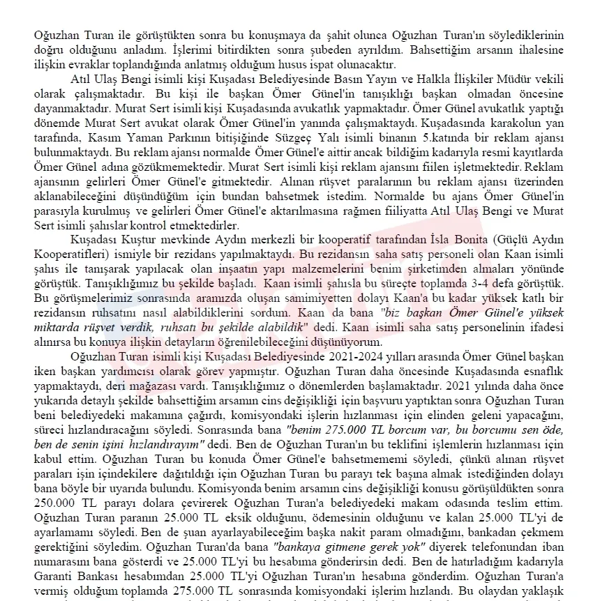 Kuşadası Belediyesi yolsuzluğunda müteahhit Zenginoğlu itirafçı oldu! Yeni Partili Tezcan'dan cezaevinde kirli teklif-8