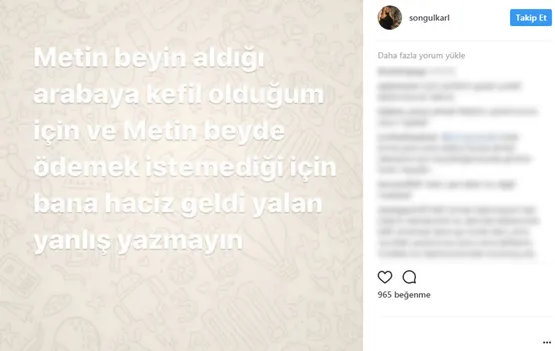 Songül Karlı'dan haciz açıklaması!-1