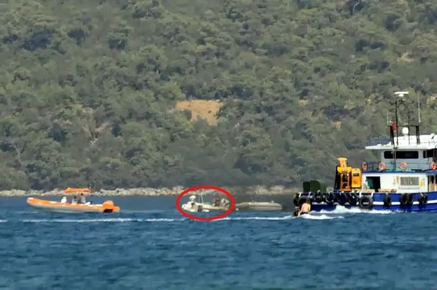 Bodrum’da kaptansız bot korkuttu! Tam 45 dakika boyunca döndü