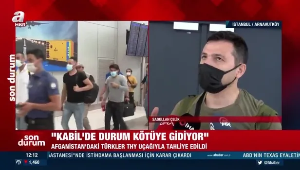 22 Türk vatandaşı daha Afganistan’dan tahliye edilerek İstanbul’a getirildi: "Türk olduğumuz için gurur duyduk"