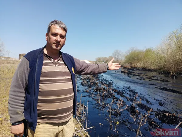 Edirne'de çevre katliamı! Tonlarca fuel oil 30 dekar alana ve dere yatağına yayıldı - 39