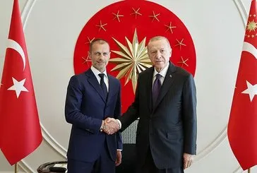 Başkan Erdoğan UEFA ve FIFA Başkanlarıyla görüştü