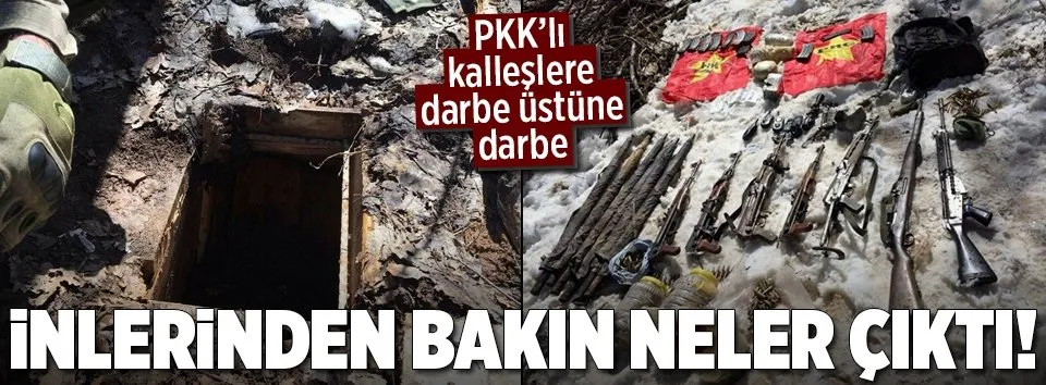 PKK’lı kalleşlerin inlerinden bakın neler çıktı!