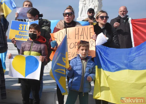 SON DAKİKA: Rusya Ukrayna savaşında son durum! Türkiye'deki Ukraynalılar Rusya'yı protesto etmek için meydanlara akın etti - 43