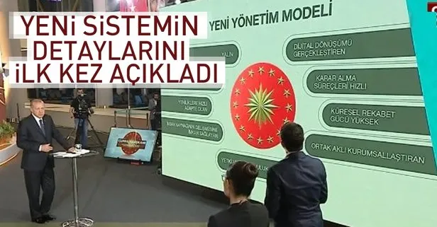 Cumhurbaşkanı Erdoğan yeni sistemi ilk kez anlattı