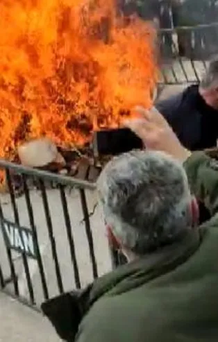 Nevruz kutlamasında korku dolu anlar! Her şey saniyeler içerisinde oldu