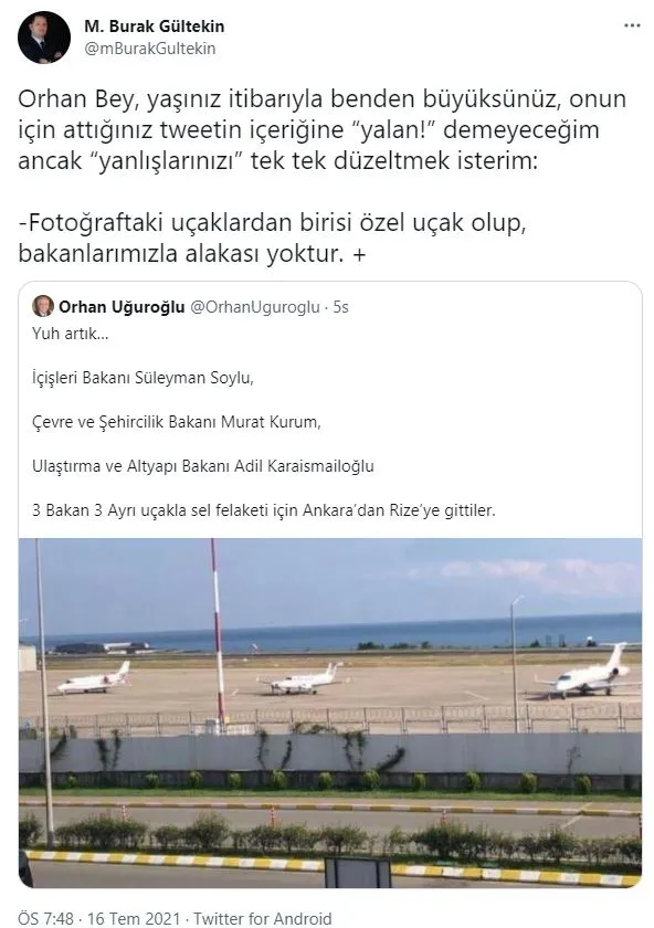 yenicag-gazetesi-yazari-orhan-ugurlunun-3-bakan-rizeye-3-ayri-ucakla-gitti-iddiasi-yalan-cikti-1626458903767.jpg Yeniçağ Gazetesi Yazarı Orhan Uğurlu'nun '3 Bakan Rize'ye 3 ayrı uçakla gitti' iddiası yalan çıktı!-2