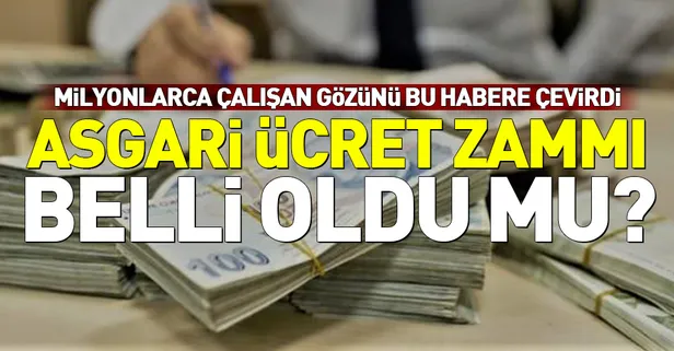 Son dakika: 2019 Ocak asgari ücret zammı belli oldu mu? 2019 asgari ücret zam oranı-1