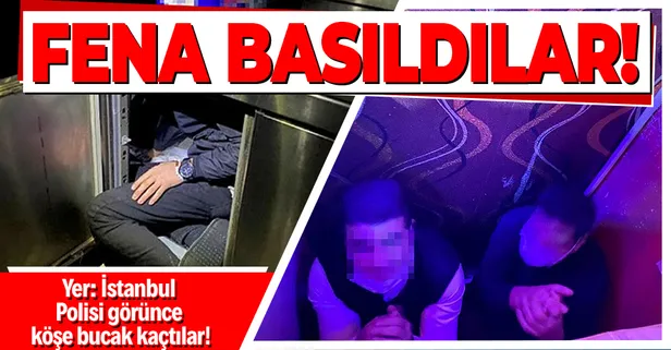 İstanbul'da bir kafeye düzenlenen baskınında ortaya çıkan görüntüler şaşkına çevirdi! Hepsi nereye kaçacağını şaşırdı