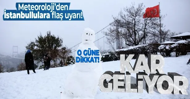 HAVA DURUMU | İstanbul’a kar yağacak mı? Meteoroloji tarih vererek uyardı! Yarın hava nasıl olacak?