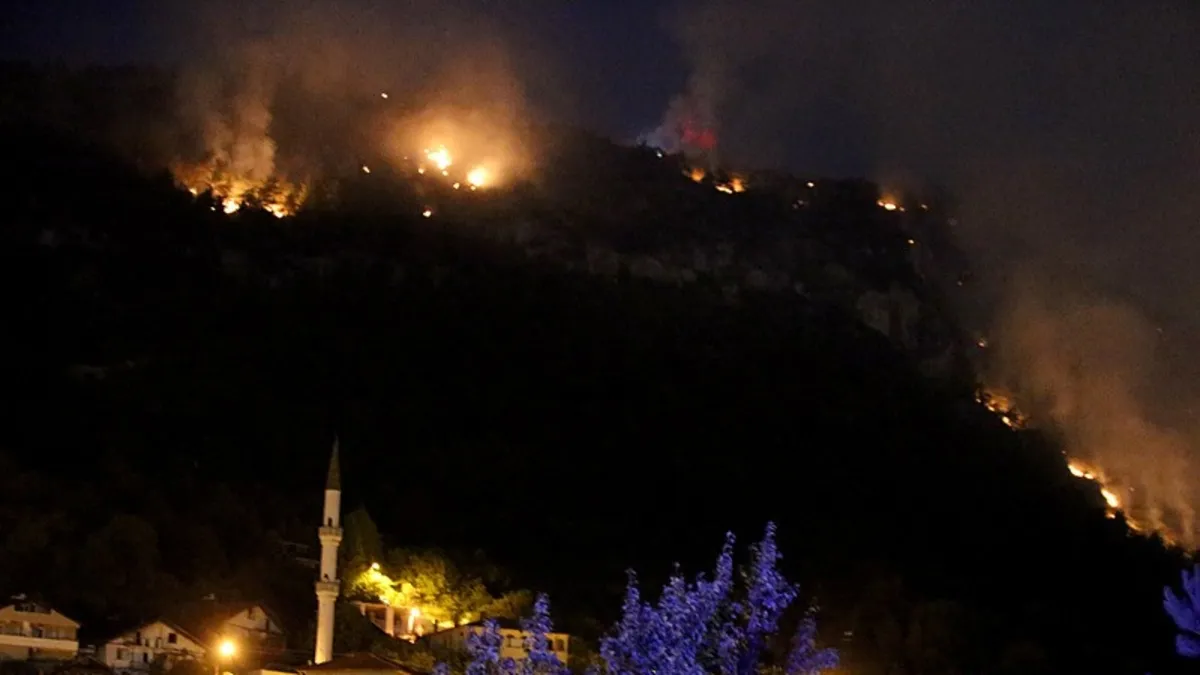 Karabük'te yine orman yangını! 80 haneli köy tahliye edildi