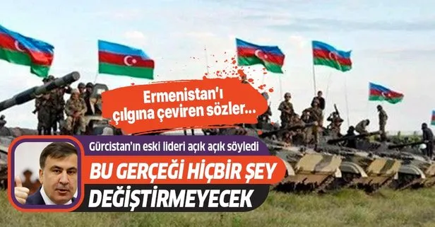 Gürcistan eski Cumhurbaşkanı Mihail Saakaşvili’nin Azerbaycan’a destek vermesi Ermenistan’ın zoruna gitti!