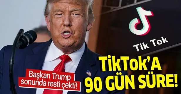 Son dakika: ABD Başkanı Donald Trump kararını verdi! TikTok’a 90 gün süre